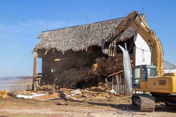 Barn Demolition in Anderson