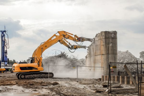 Silo Demolition in Anderson